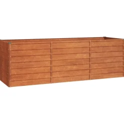 New FinePRICE Kukkalaatikko korotettu, ruoste, Corten teräs, eri kokoja (13585)