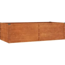 New FinePRICE Kukkalaatikko korotettu, ruoste, Corten teräs, eri kokoja (13585)