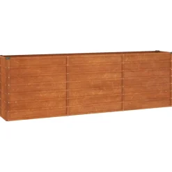 New FinePRICE Kukkalaatikko korotettu, ruoste, Corten teräs, eri kokoja (13585)