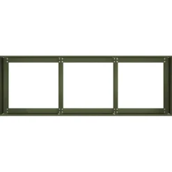 Clearance FinePRICE Kukkalaatikko oliivinvihreä 120x40x40 cm kylmävalssattu teräs (60678)