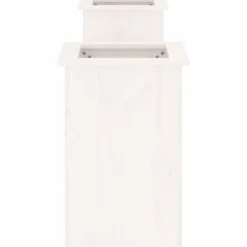 New FinePRICE Kukkalaatikkopenkki valkoinen 184,5x39,5x56,5 cm, mänty