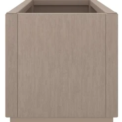 New FinePRICE Kukkalaatikko puutarhaan vaaleanruskea 80x36x35 cm PP (68778)