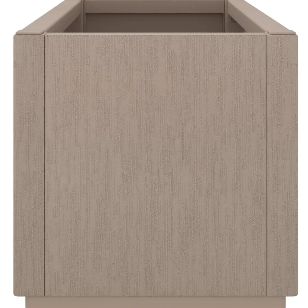 New FinePRICE Kukkalaatikko puutarhaan vaaleanruskea 80x36x35 cm PP (68778)