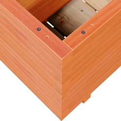 Hot FinePRICE Kukkalaatikko puutarhaan vahanruskea 90x40x49,5 cm täysi mänty (47375)