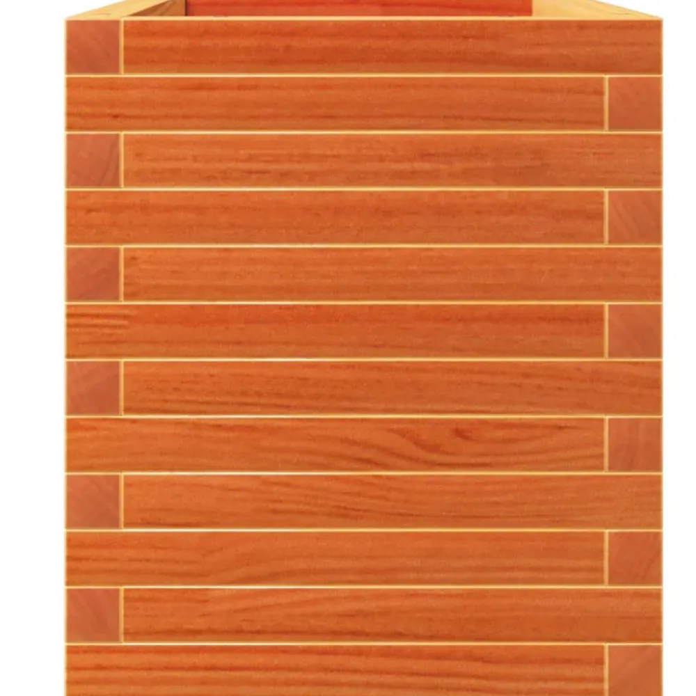 Hot FinePRICE Kukkalaatikko puutarhaan vahanruskea 90x40x49,5 cm täysi mänty (47375)