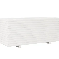Online FinePRICE Kukkalaatikko puutarhaan valkoinen 110x40x49,5 cm täysi mänty (47379)