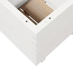 Online FinePRICE Kukkalaatikko puutarhaan valkoinen 50x50x49,5 cm täysi mänty (47354)