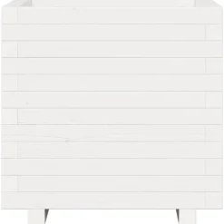 Online FinePRICE Kukkalaatikko puutarhaan valkoinen 50x50x49,5 cm täysi mänty (47354)