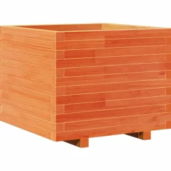Hot FinePRICE Kukkalaatikko puutarhaan vahanruskea 60x60x49,5 cm täysi mänty (47360)