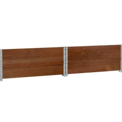FinePRICE Kukkalaatikko ruskea 100x100 cm täysi mänty (95402)