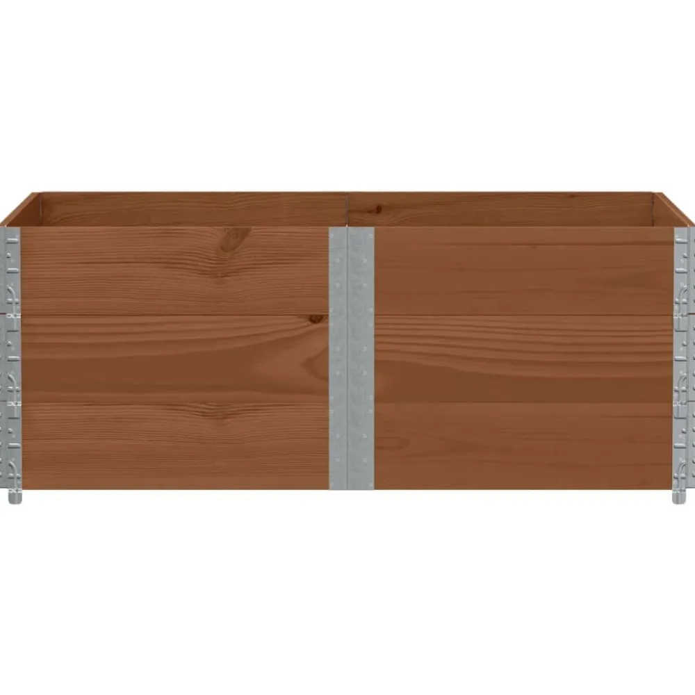 Clearance FinePRICE Kukkalaatikko ruskea 150x100 cm täysi mänty (95442)