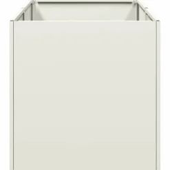 Online FinePRICE Kukkalaatikko valkoinen 40x80x40 cm kylmävalssattu teräs (60732)