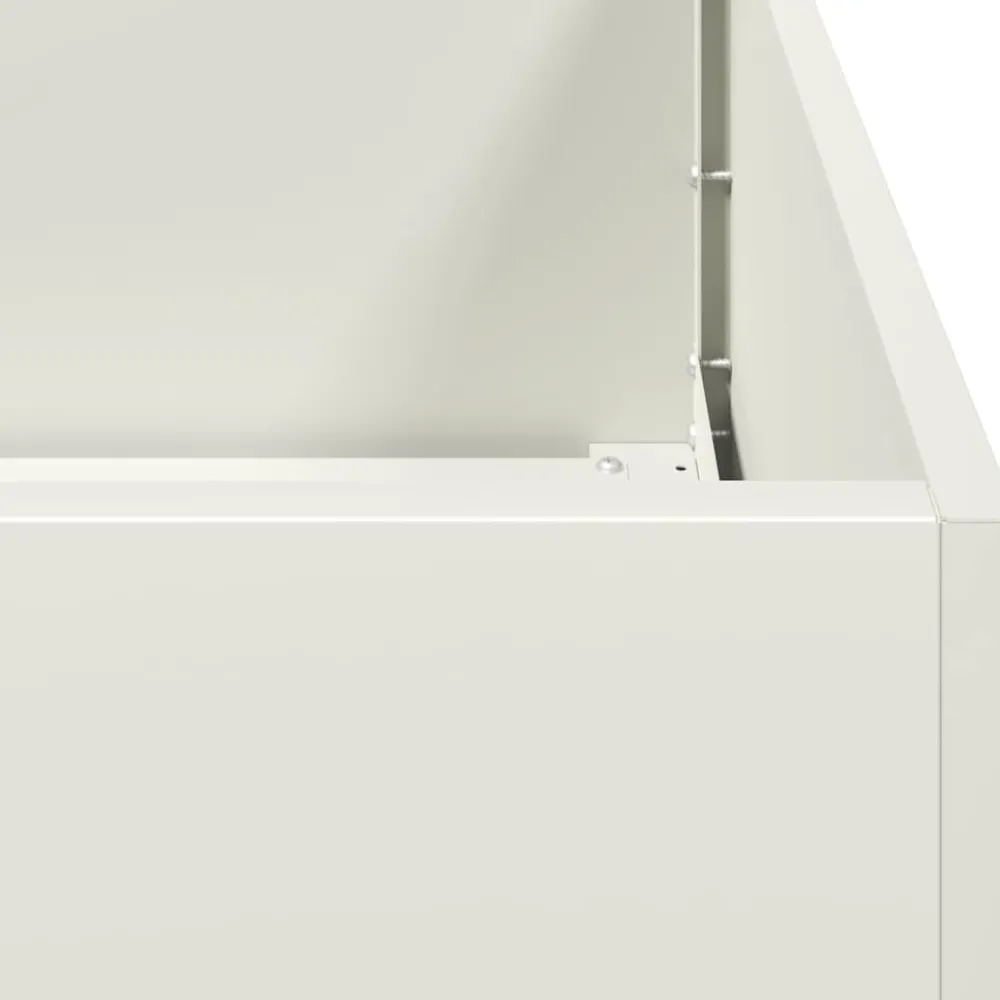 Online FinePRICE Kukkalaatikko valkoinen 40x80x40 cm kylmävalssattu teräs (60732)