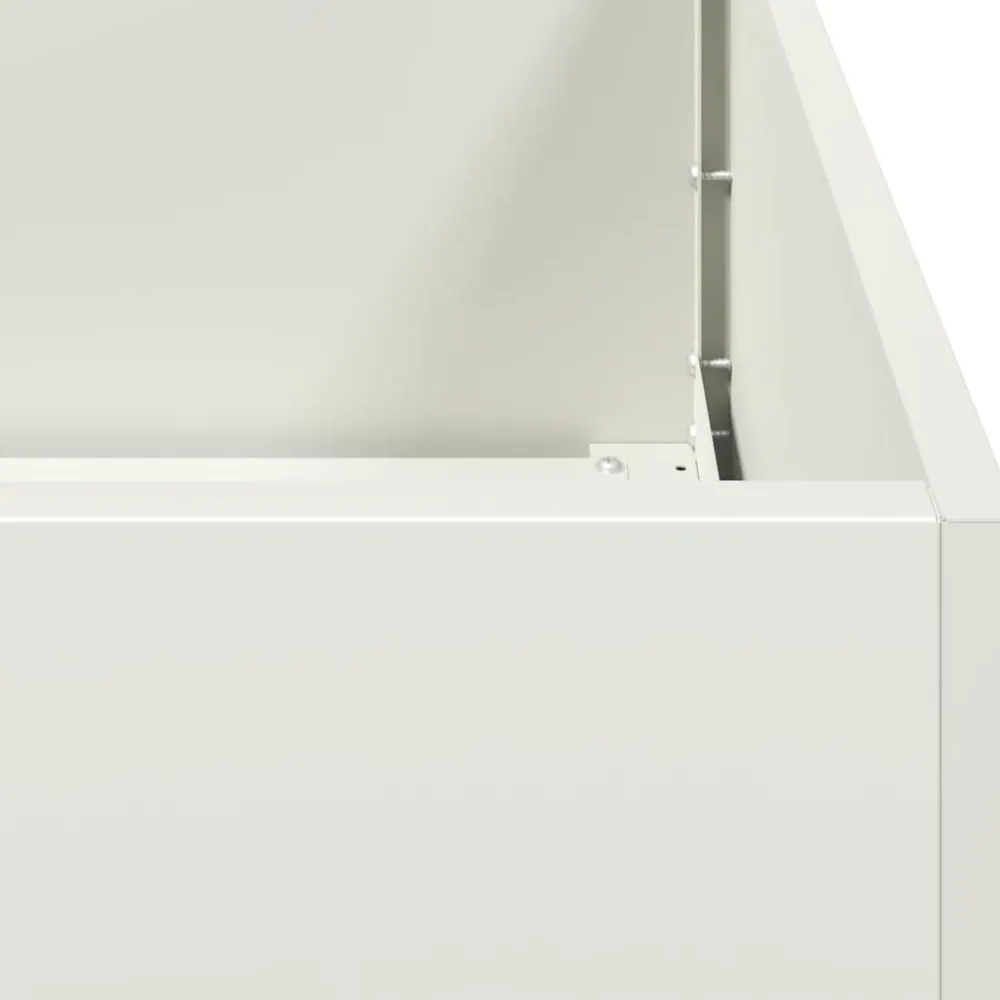 Discount FinePRICE Kukkalaatikko valkoinen 80x40x40 cm kylmävalssattu teräs (60669)