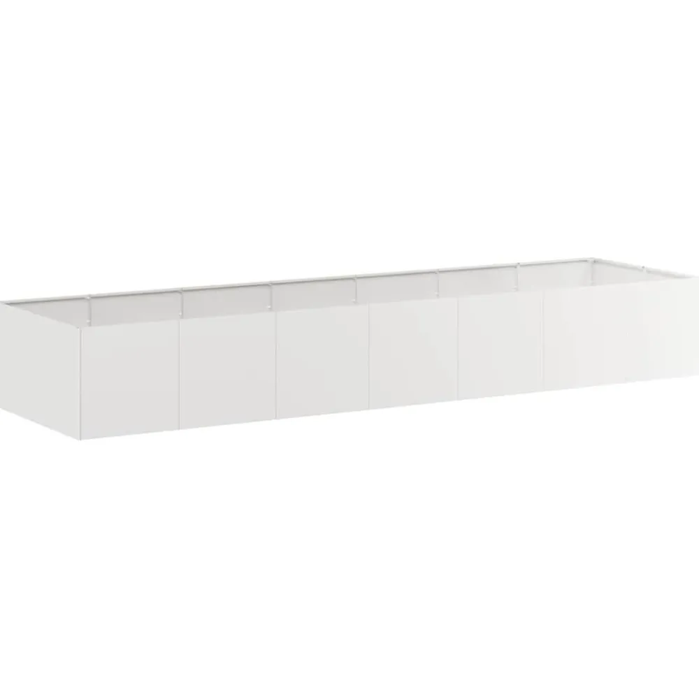 Best FinePRICE Kukkalaatikko 280x80x40 cm ruostumaton teräs (60763)