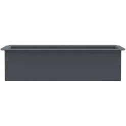 FinePRICE Kukkalaatikot eurolavoille 12 kpl harmaa 36x13,5x9,5 cm PP (18302)