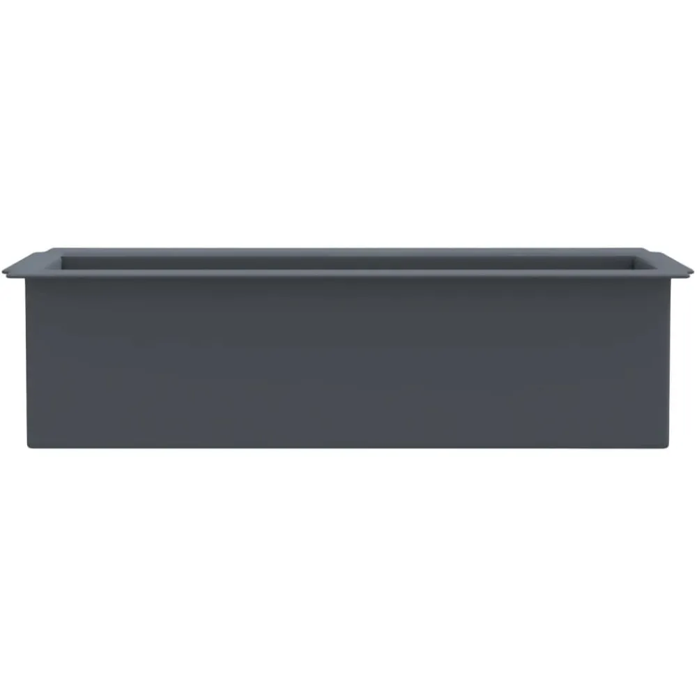 FinePRICE Kukkalaatikot eurolavoille 12 kpl harmaa 36x13,5x9,5 cm PP (18302)