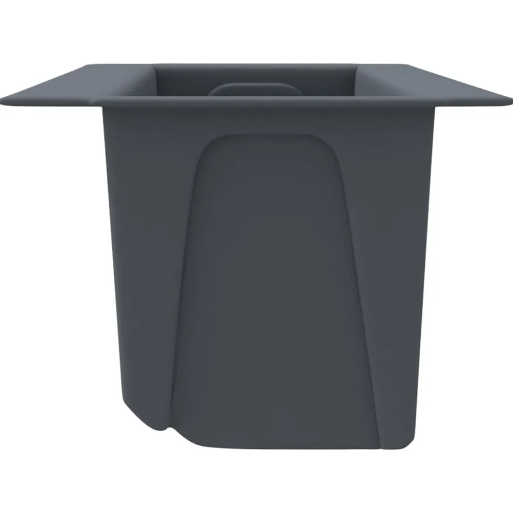 FinePRICE Kukkalaatikot eurolavoille 12 kpl harmaa 36x13,5x9,5 cm PP (18302)