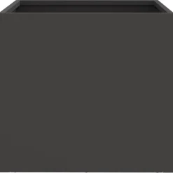 Online FinePRICE Kukkalaatikot 2 kpl musta 32x30x29 cm teräs (41536)