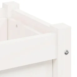 Hot FinePRICE Kukkalaatikot ulos 2 kpl, valkoinen, mänty