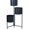 Sale Home4you Kukkateline DEIA TRIO 23x22,5xK75,5 cm, musta