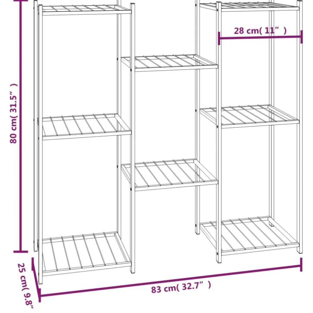 Sale FinePRICE Kukkateline pyörillä 83x25x83,5 cm musta rauta
