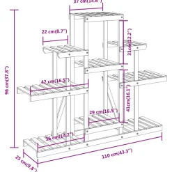 New FinePRICE Kukkateline 81x25x75,5 cm, kuusta