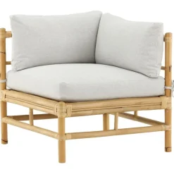 Online Venture Home Kulmamoduuli Cane -sohvaan, luonnollinen bambu/vaaleanharmaa