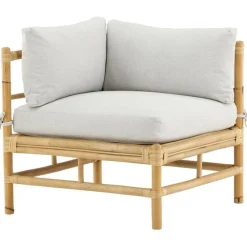 Online Venture Home Kulmamoduuli Cane -sohvaan, luonnollinen bambu/vaaleanharmaa