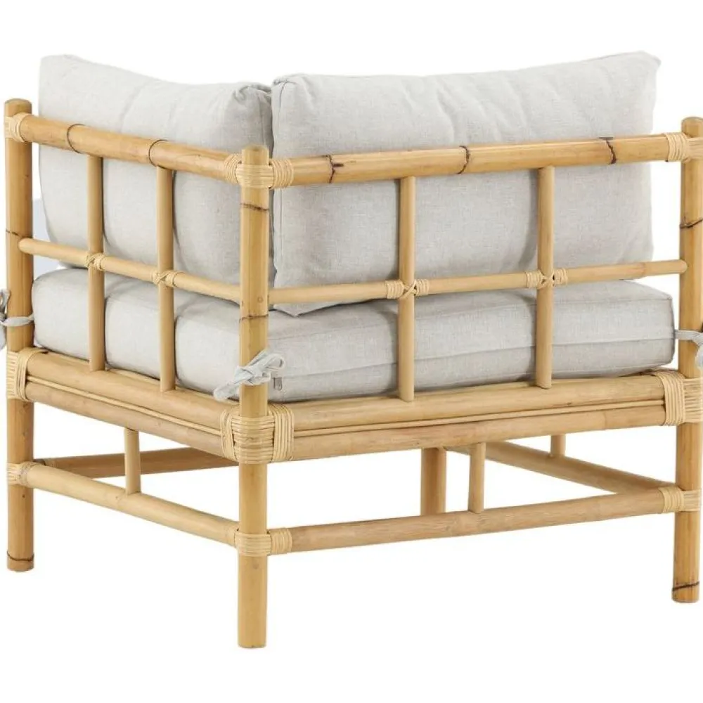 Online Venture Home Kulmamoduuli Cane -sohvaan, luonnollinen bambu/vaaleanharmaa