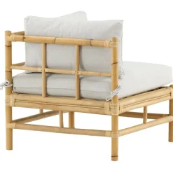 Online Venture Home Kulmamoduuli Cane -sohvaan, luonnollinen bambu/vaaleanharmaa