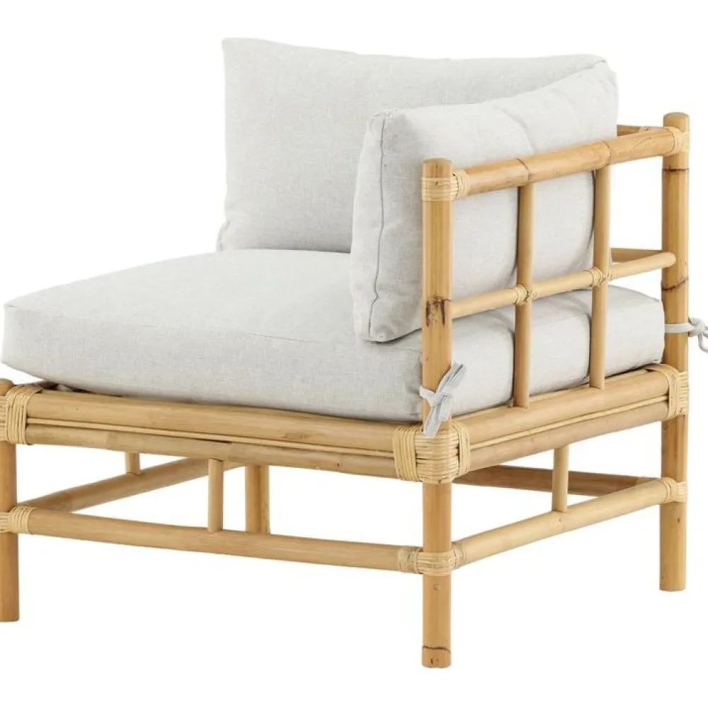 Online Venture Home Kulmamoduuli Cane -sohvaan, luonnollinen bambu/vaaleanharmaa