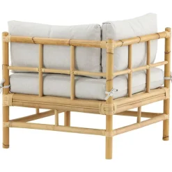 Online Venture Home Kulmamoduuli Cane -sohvaan, luonnollinen bambu/vaaleanharmaa