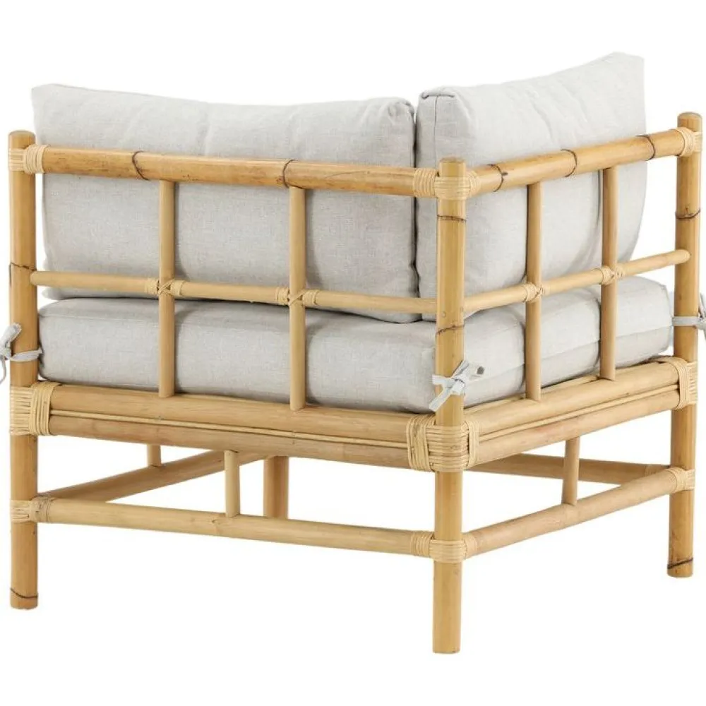 Online Venture Home Kulmamoduuli Cane -sohvaan, luonnollinen bambu/vaaleanharmaa