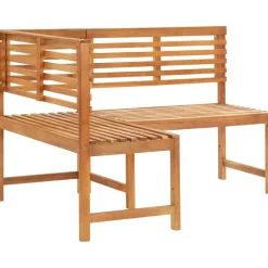 FinePRICE Kulmapenkki 140 cm akaasiapuu