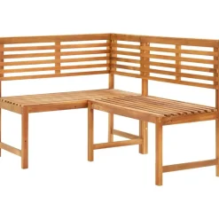 FinePRICE Kulmapenkki 140 cm akaasiapuu
