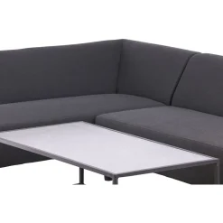 Sale Venture Home Kulmasohva ja sohvapöytä Mecka, 3-istuttava, tummanharmaa