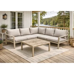 Discount Baltic Garden Kulmasohvaryhmä Palermo, beige