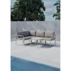 New Venture Home Kulmasohva terassille Hydra, sohvapöydällä, 4-istuttava, greige