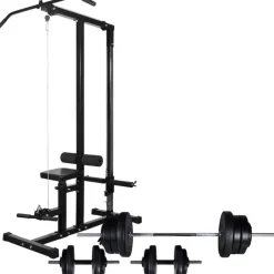 Clearance FinePRICE Kuntolaite levytanko- ja käsipainosarjalla 60,5 kg