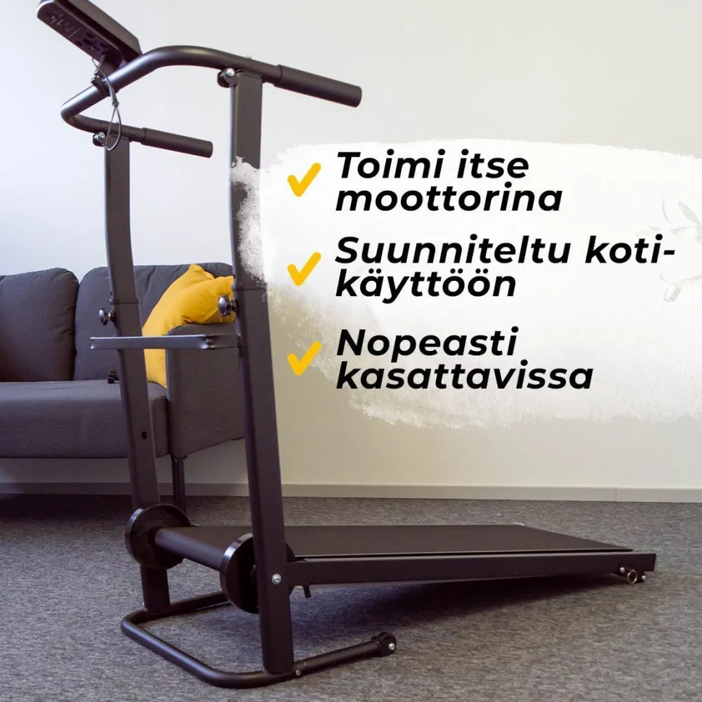 Sale React Kävely-/juoksumatto musta