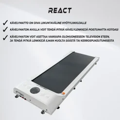 New React Kävelymatto 1500, sis. kaukosäädin, Valkoinen