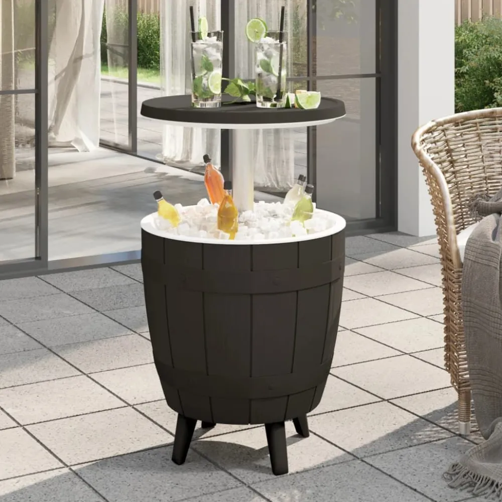 New FinePRICE Kylmäpöytä 3-in-1 musta polypropeeni (64159)