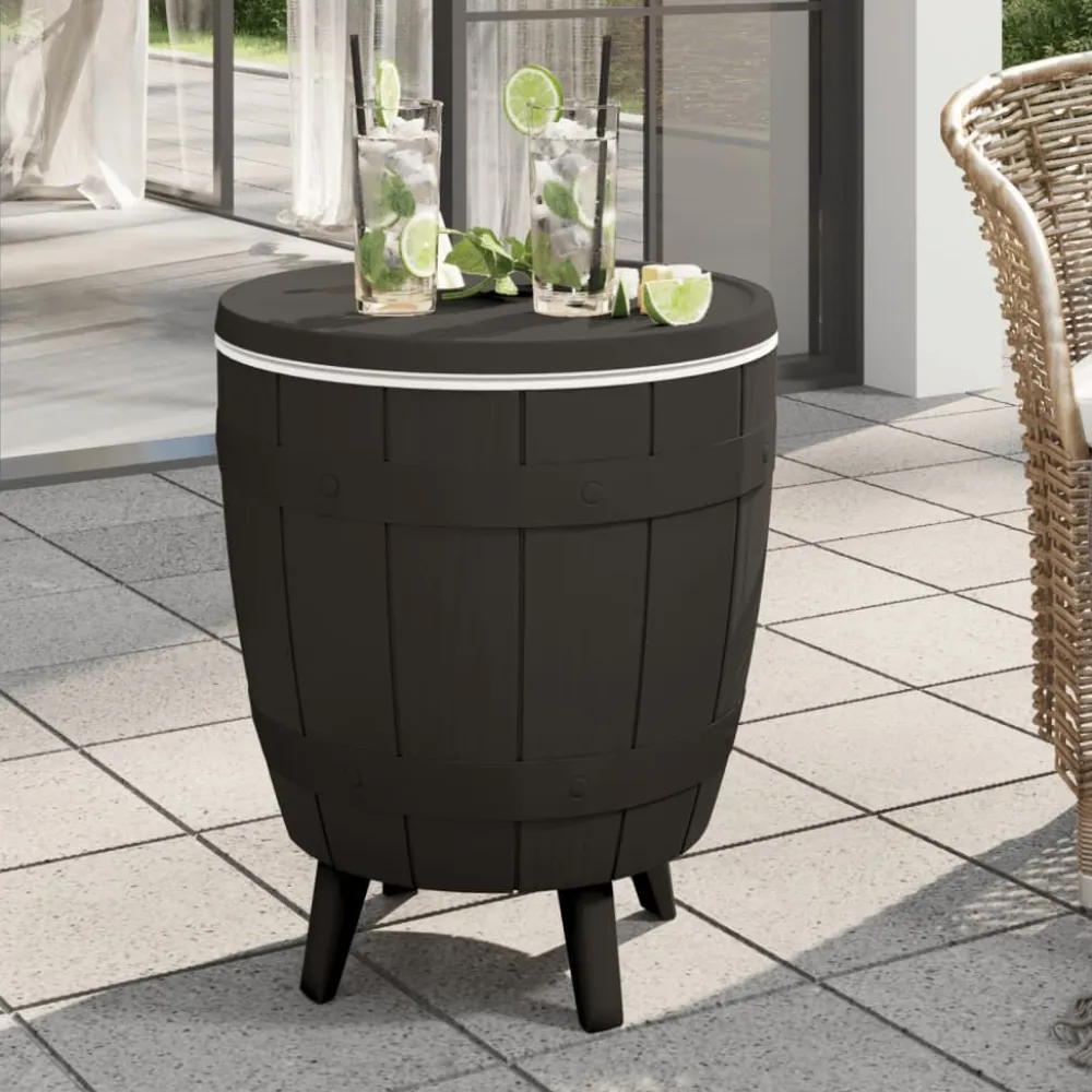 New FinePRICE Kylmäpöytä 3-in-1 musta polypropeeni (64159)
