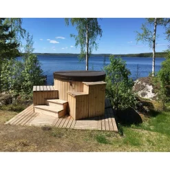 Outlet SpaDealers Kylpytynnyri kaasukamiinalla City-Palju 4-6 hlöä 1200l eri värejä