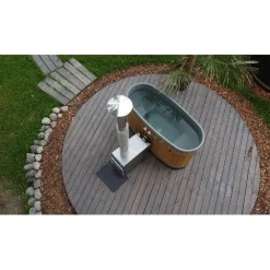 Kirami Kylpytynnyri Original Tiny S Cult-si, 1-2 hlöä, Thermowood/LightGray