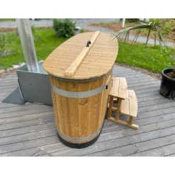 Kirami Kylpytynnyri Original Tiny S Cult-si, 1-2 hlöä, Thermowood/LightGray