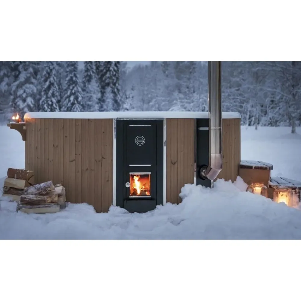Hot Skargards Kylpytynnyri Regal 190 Dualburn, 5-7 hlöä, Thermowood/valkoinen