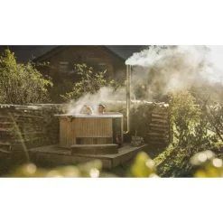 Discount Skargards Kylpytynnyri Regal 220 Dualburn, 8-10 hlöä, Thermowood/valkoinen