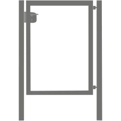 Clearance AB Polar Käyntiportin runko , korkeus 95cm, leveys 100cm, Locinox lukko, harmaa